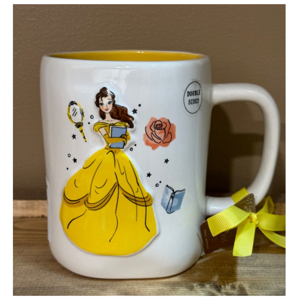 NEW Rae Dunn Disney Beauty and The Beast Mug Belle Double Sided - Picture 5 of 6